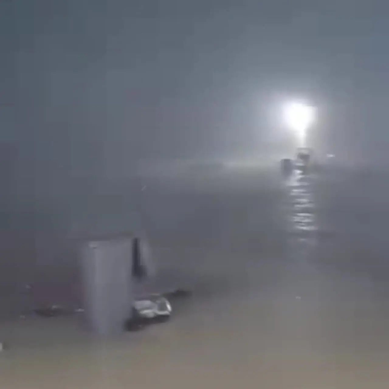 فیلم بارندگی شدید در صحرای سماوه عراق