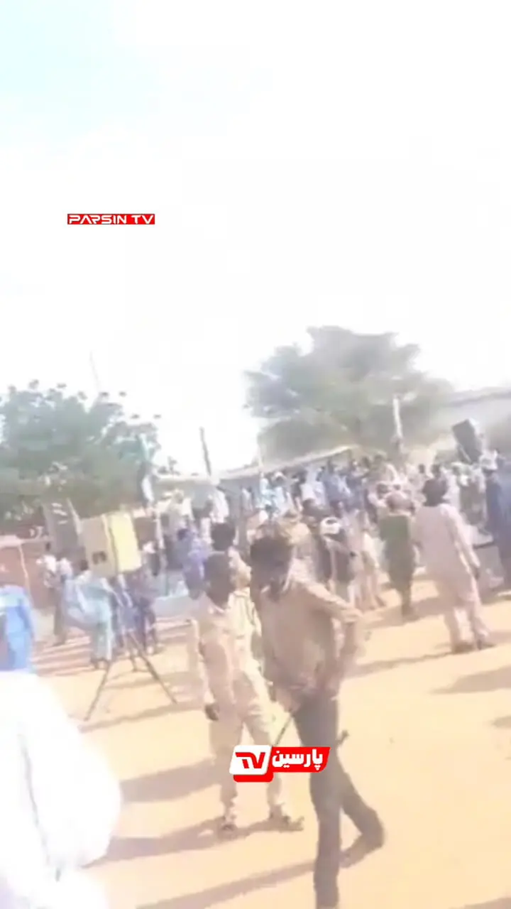 فیلم حمله پهپاد SAF به جشن نیروهای RSF در دارفور