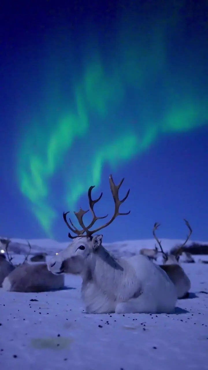 تصاویر زیبا و دیدنی از شب در ترومسو نروژ + فیلم