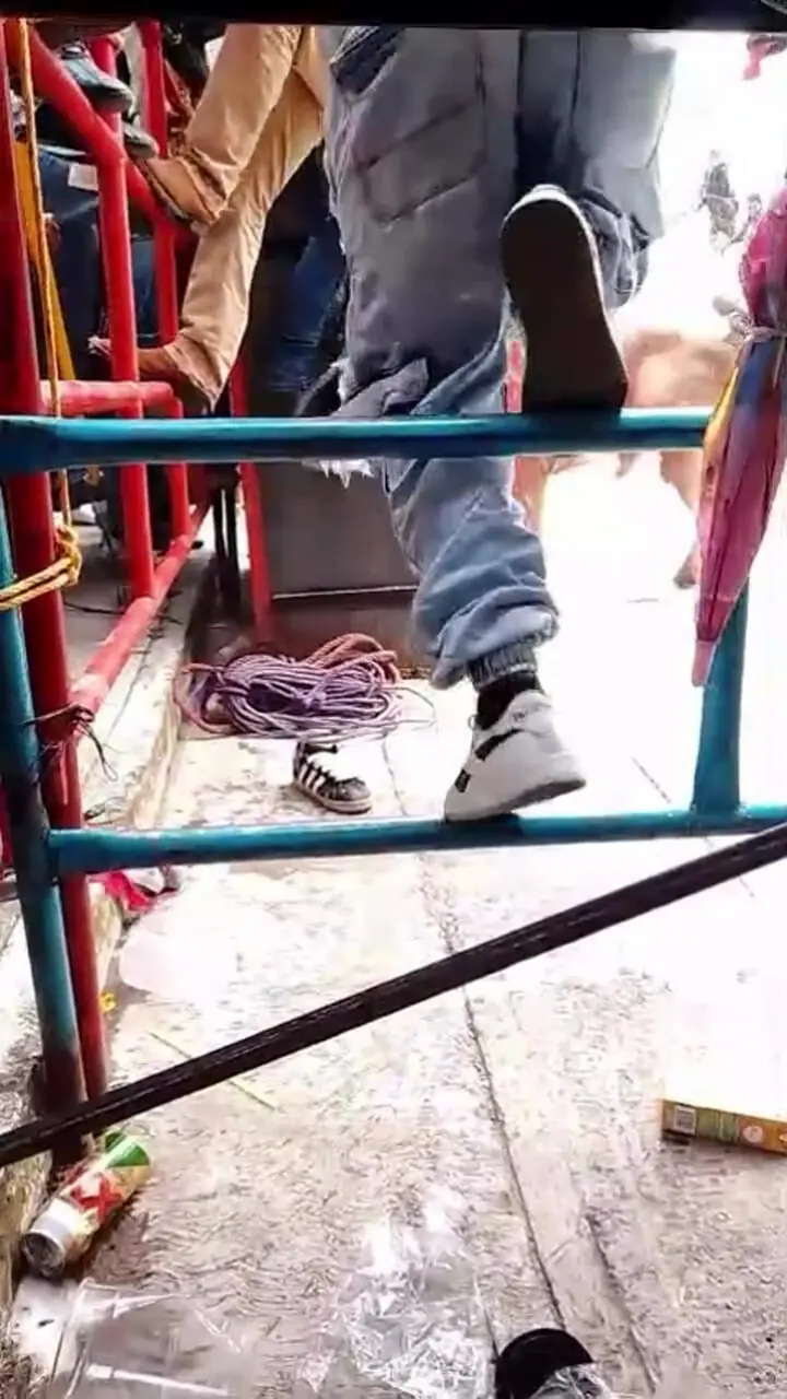 فیلم حمله خونین گاو به تماشاگر در میدان گاوبازی