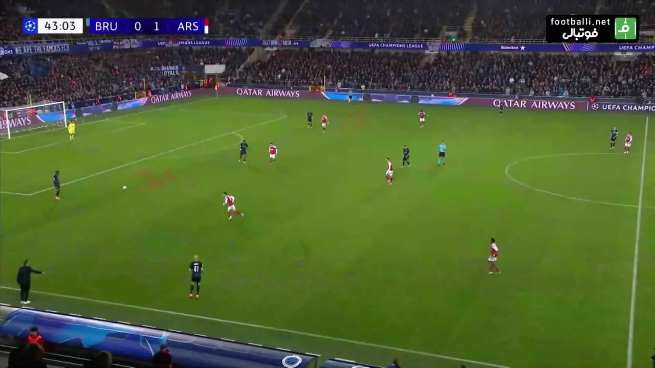 خلاصه بازی کلوب بروژ 0-3 آرسنال