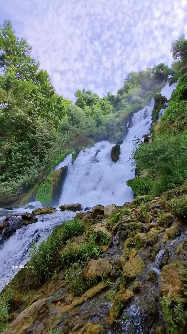 آبشار لندی؛ نگین طبیعی چهارمحال و بختیاری + فیلم