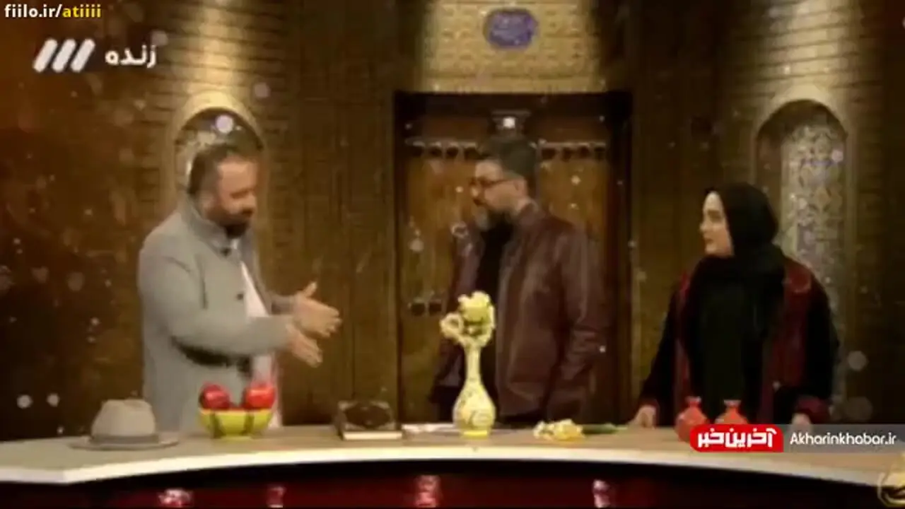 فیلم / علی اوجی: مجرد بودم سر یه فیلم با نرگس خندیدیم همونجا عاشقش شدم .../ بهش گفتم با من ازدواج کن ... / توی مشهد ازش بله گرفتم و شب یلدا رفتیمم خواستگاری ...