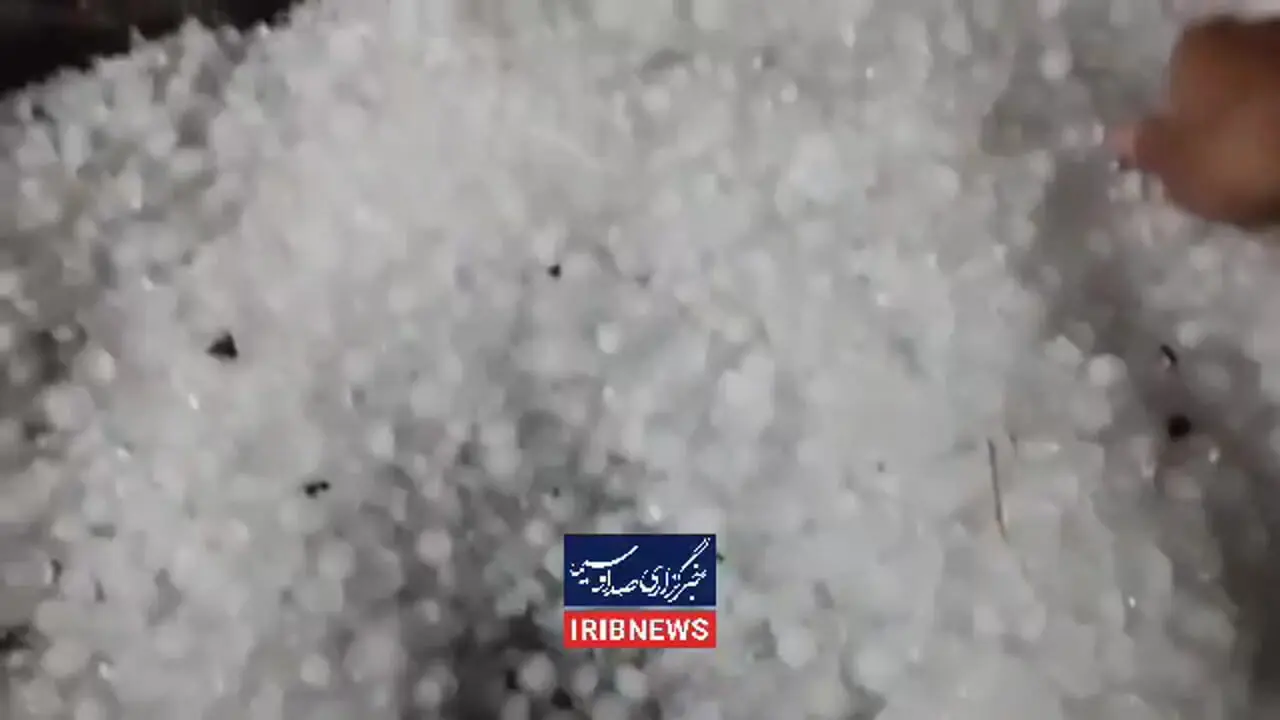 بارش تگرگ در فراشبند؛ شگفتی شهر گرم جنوب فارس