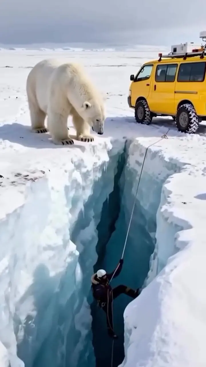 فیلم شبیه سازی کمک انسان ها به حیوانات وحشی