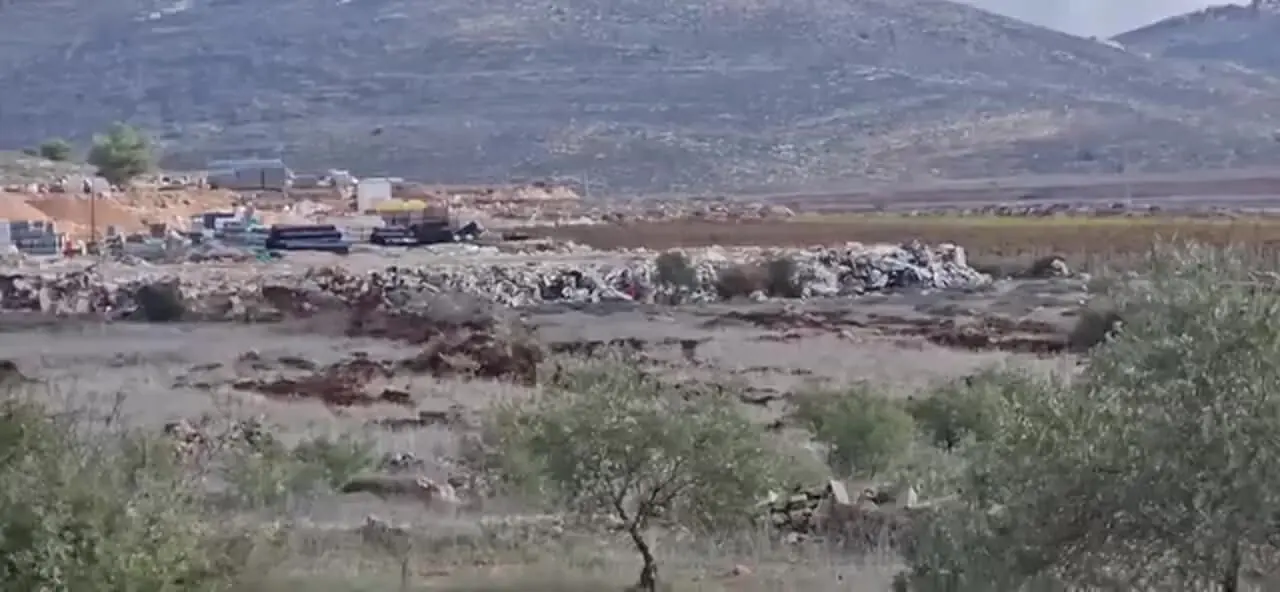 فیلم تخریب گسترده زمین های فلسطینیان در ترمسعیا