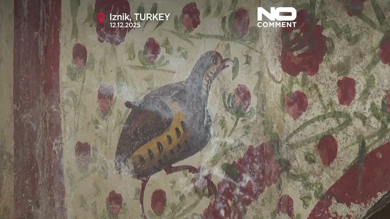 فیلم کشف نقاشی دیواری نادر از عیسی مسیح