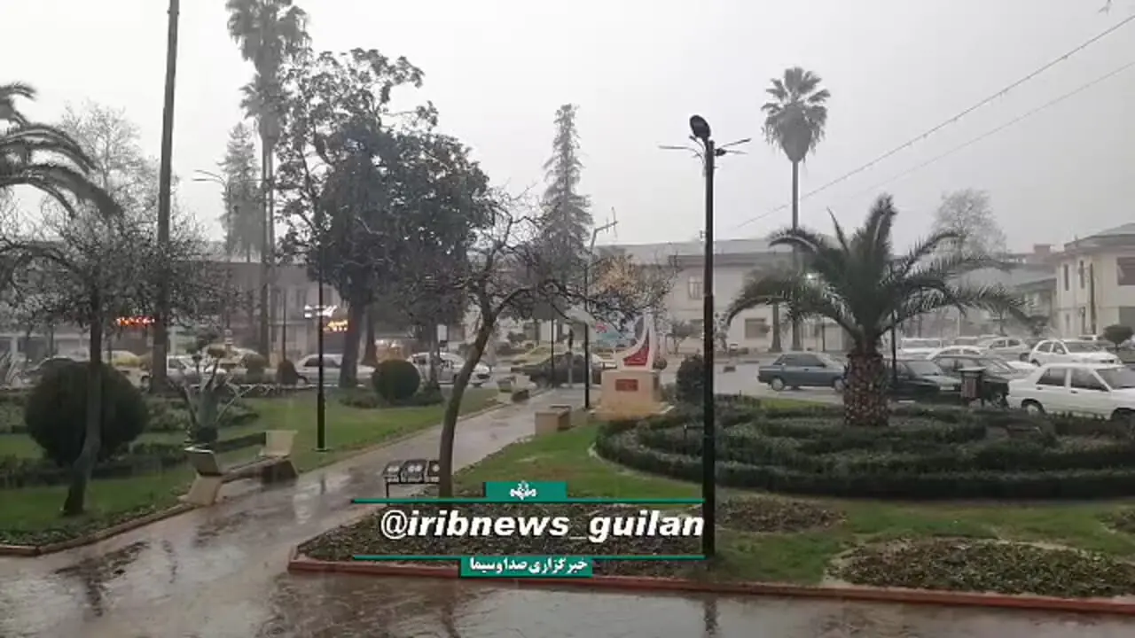 فیلم بارندگی سنگین امروز در رودسر