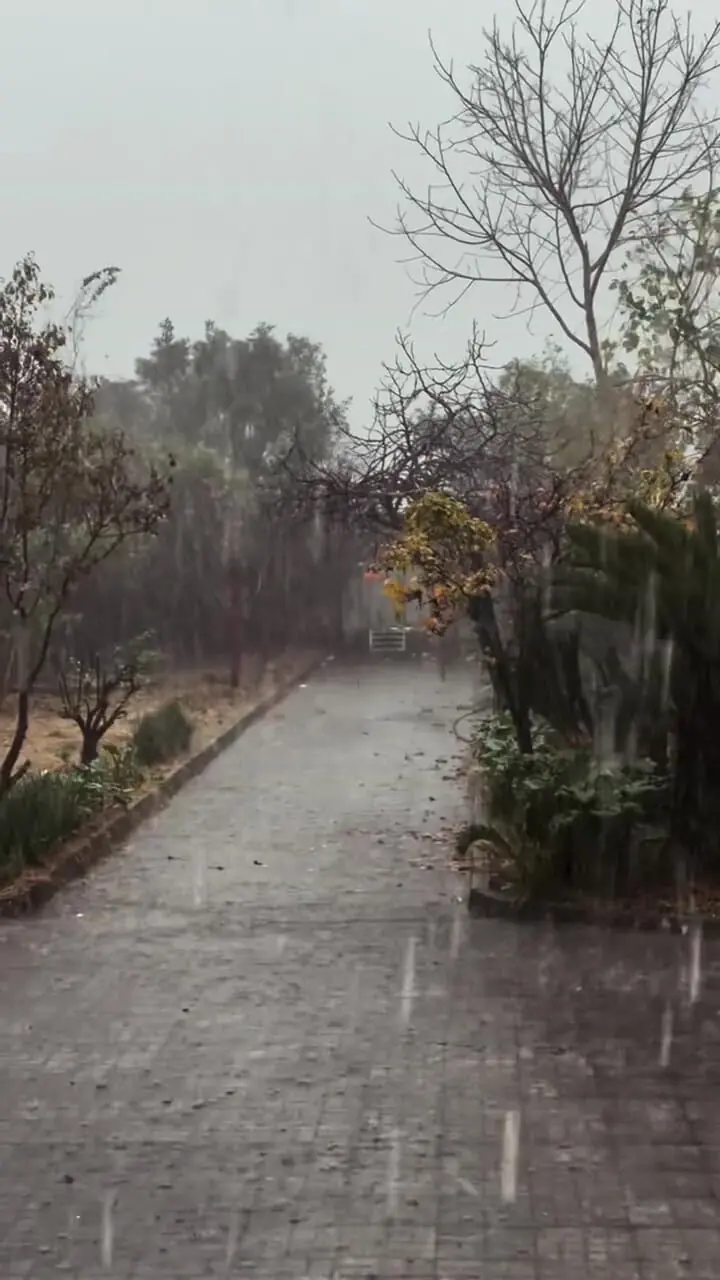 فیلم بارش شدید باران در شهسوار تنکابن