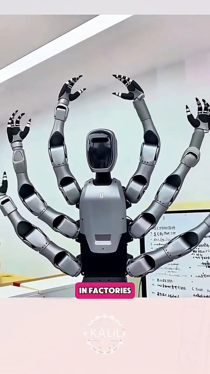 فیلم رونمایی اولین ربات انسان نمای شش دست جهان