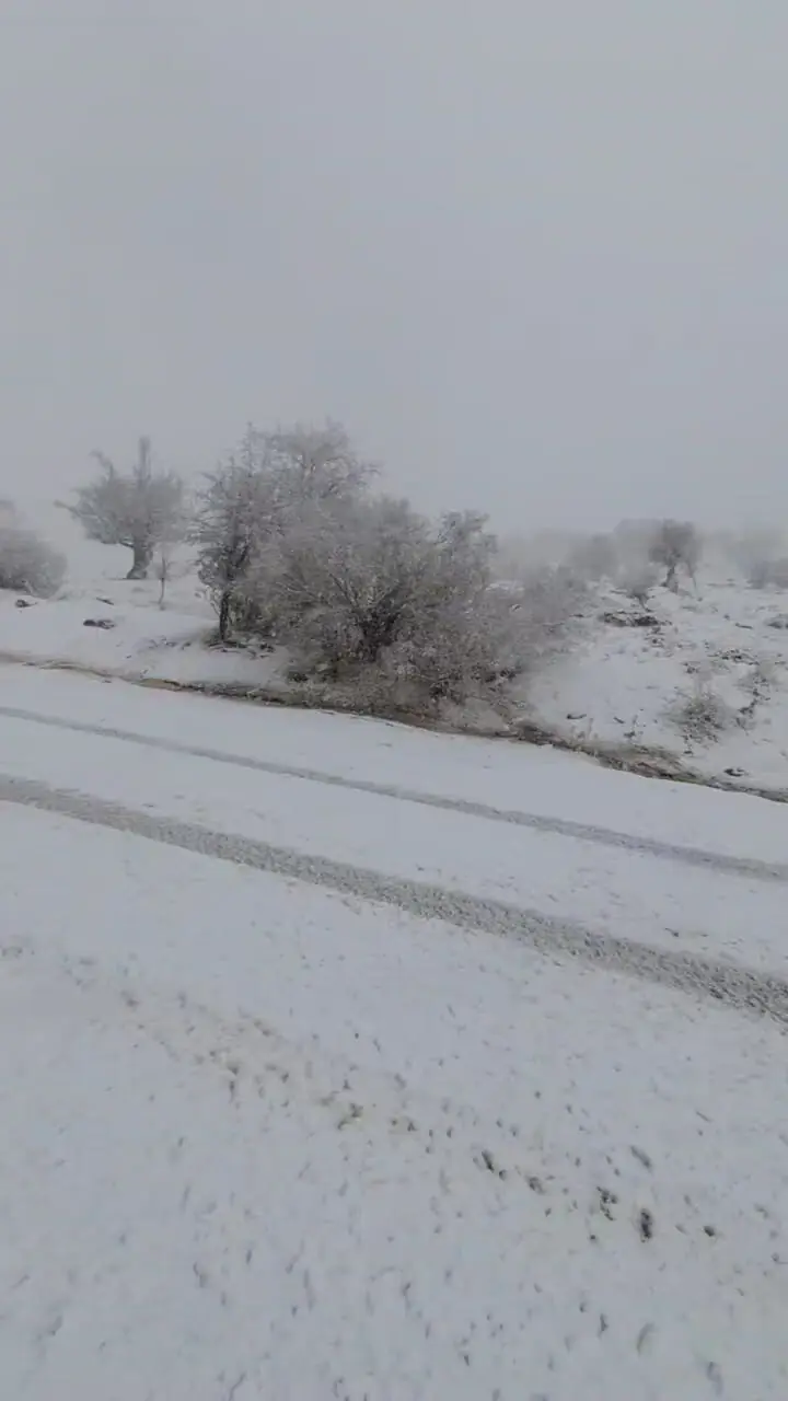 فیلم برف زیبا در تنگه ارغوان ایلام