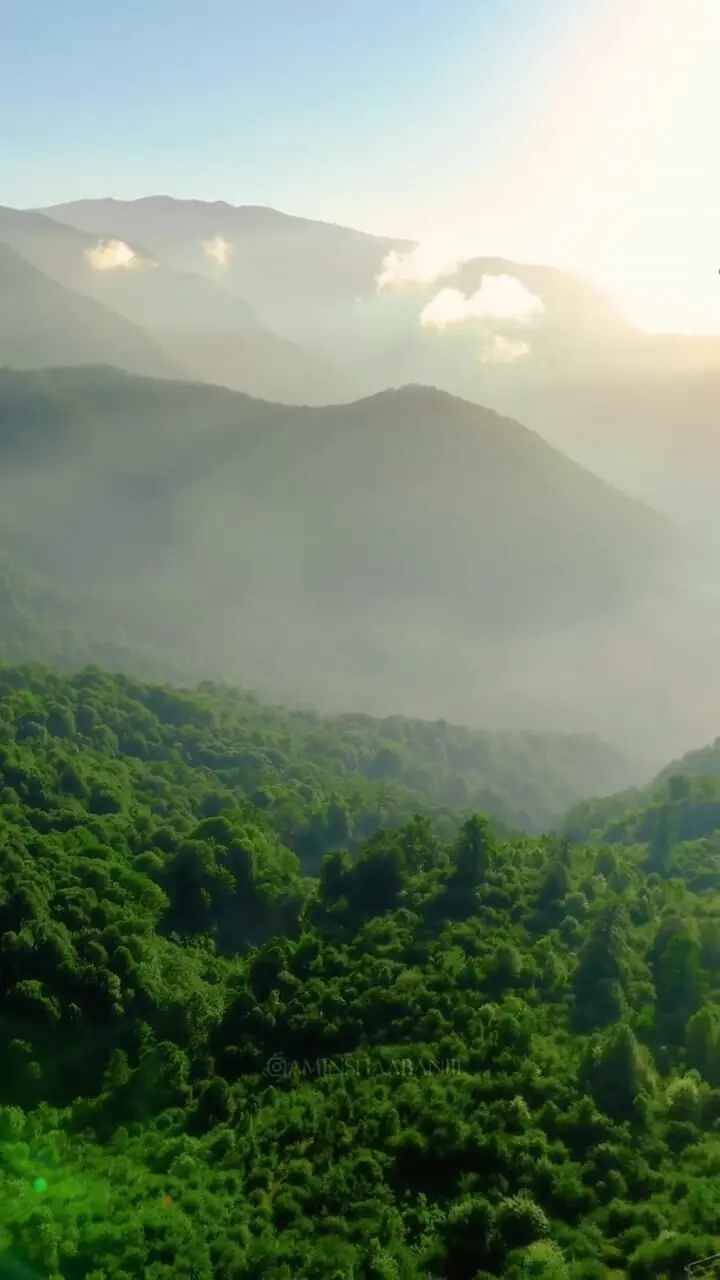 فیلم تصویر هوایی روستای گزناسرا در مازندران