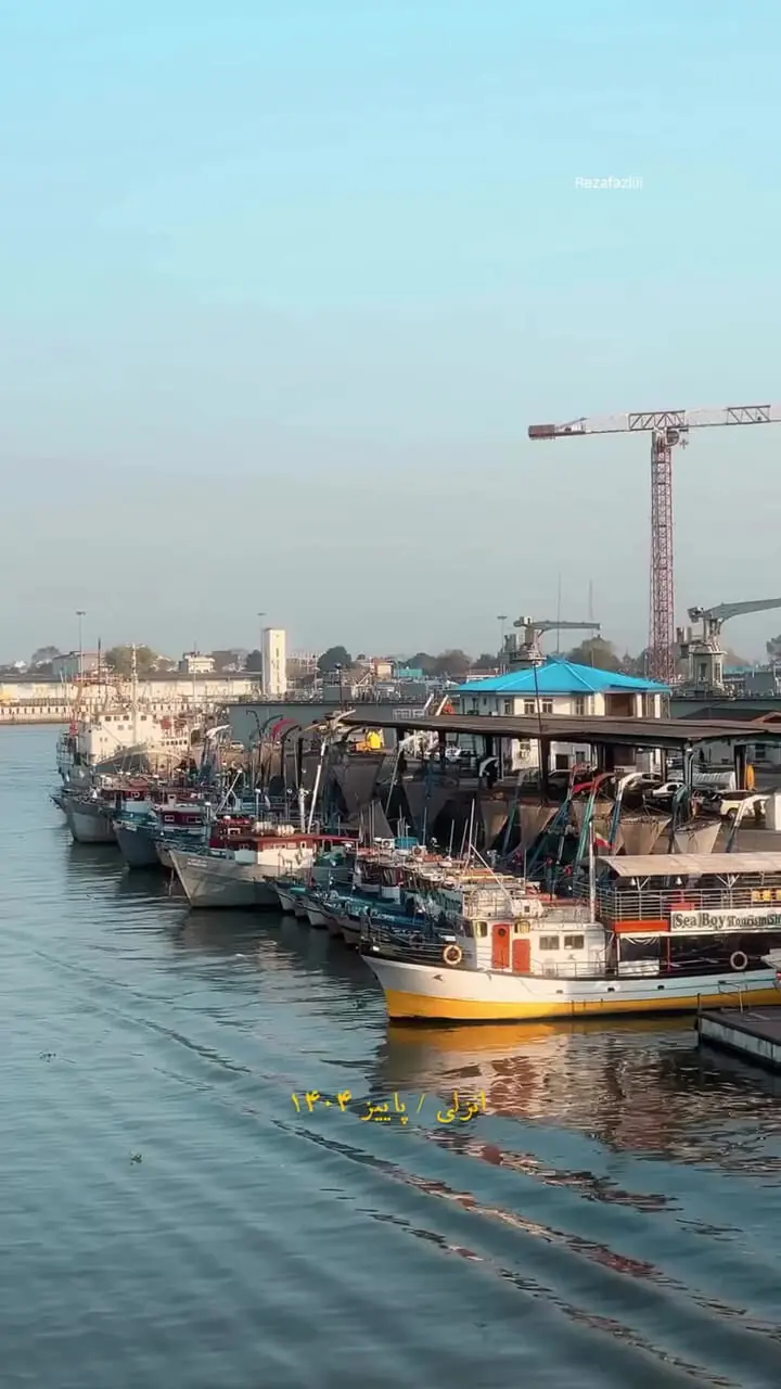 پاییز انزلی جلوه‌ای از طبیعت رنگین در کنار دریای خزر + فیلم