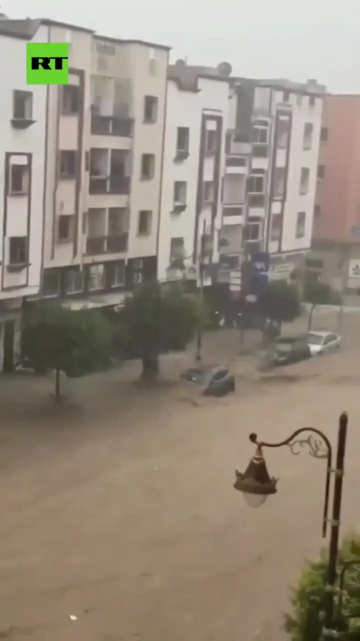 فیلم افزایش تلفات سیل در مراکش به ۴۱ نفر