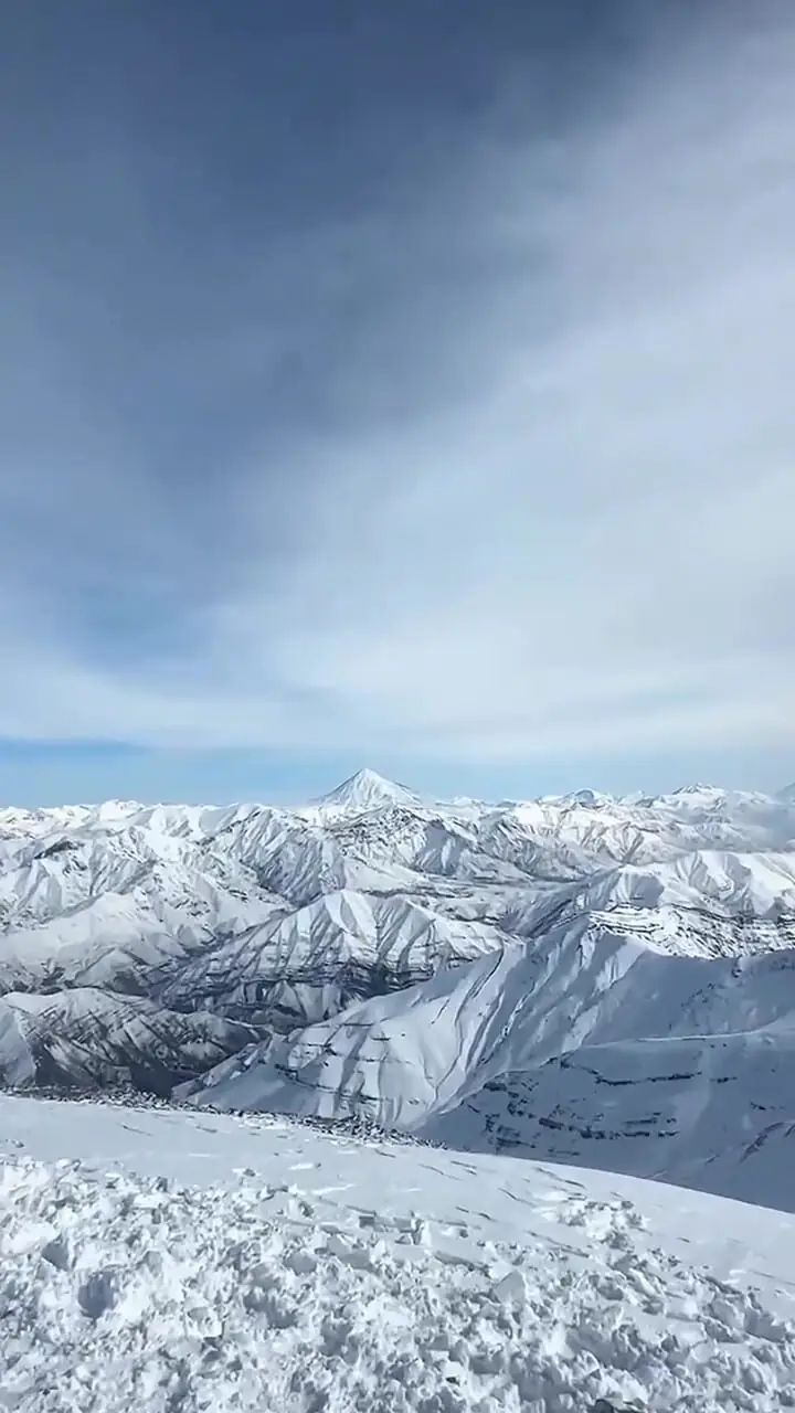 فیلم طبیعت زمستانی دماوند