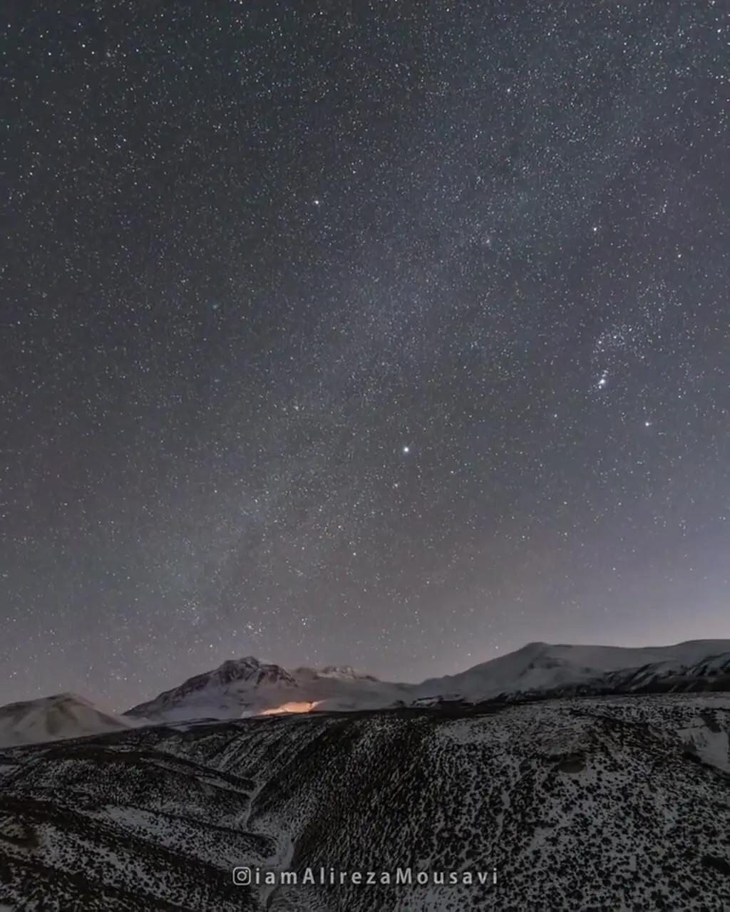 فیلم اوج درخشش بارش شهابی جوزایی بر فراز سبلان
