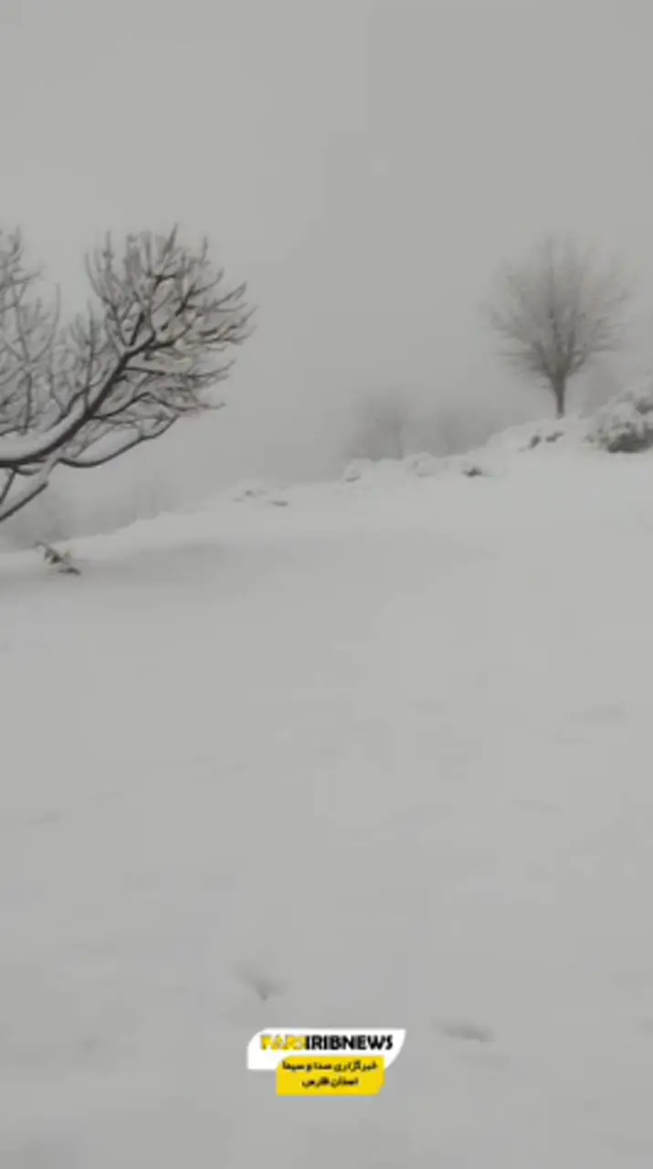 فیلم جلوه های زمستانی روستای کرفت در خفر