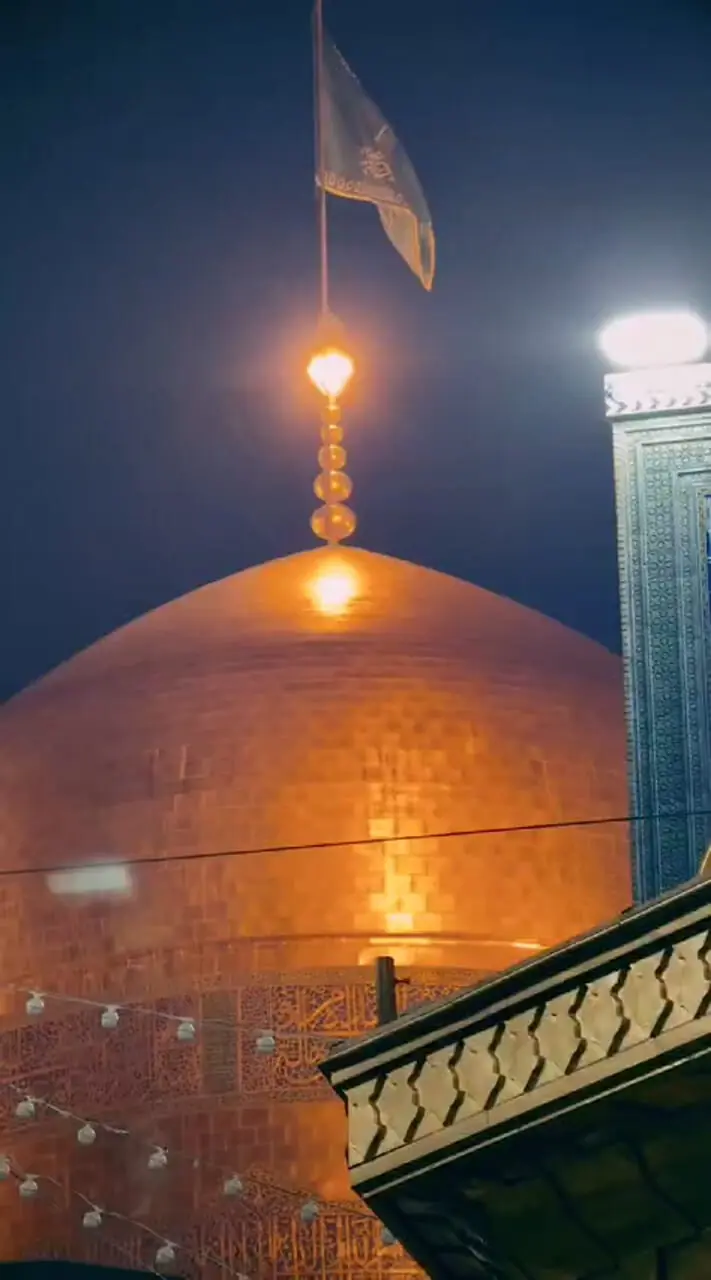 فیلم حال و هوای بارانی حرم امام رضا (ع)