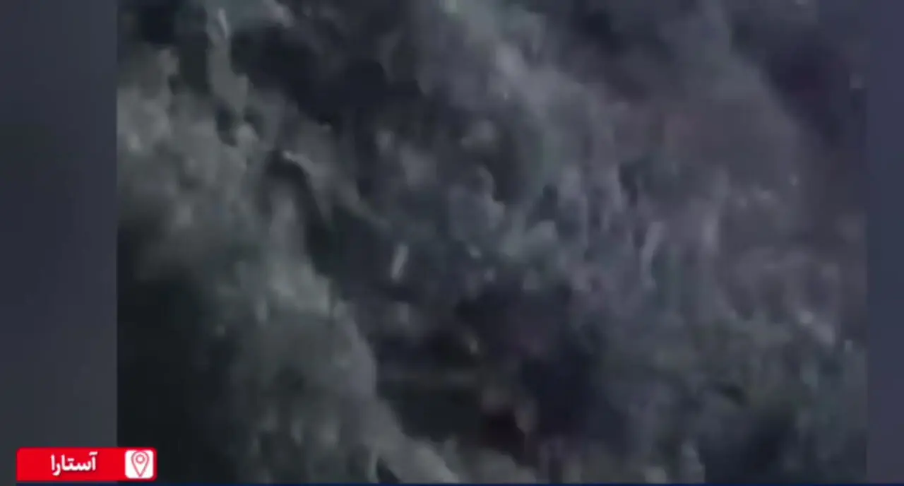 فیلم بارش برف در گردنه حیران آستارا