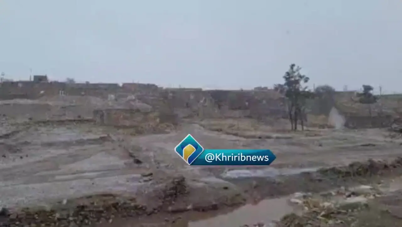 فیلم بارش برف در روستاهای بخش مرکزی تایباد