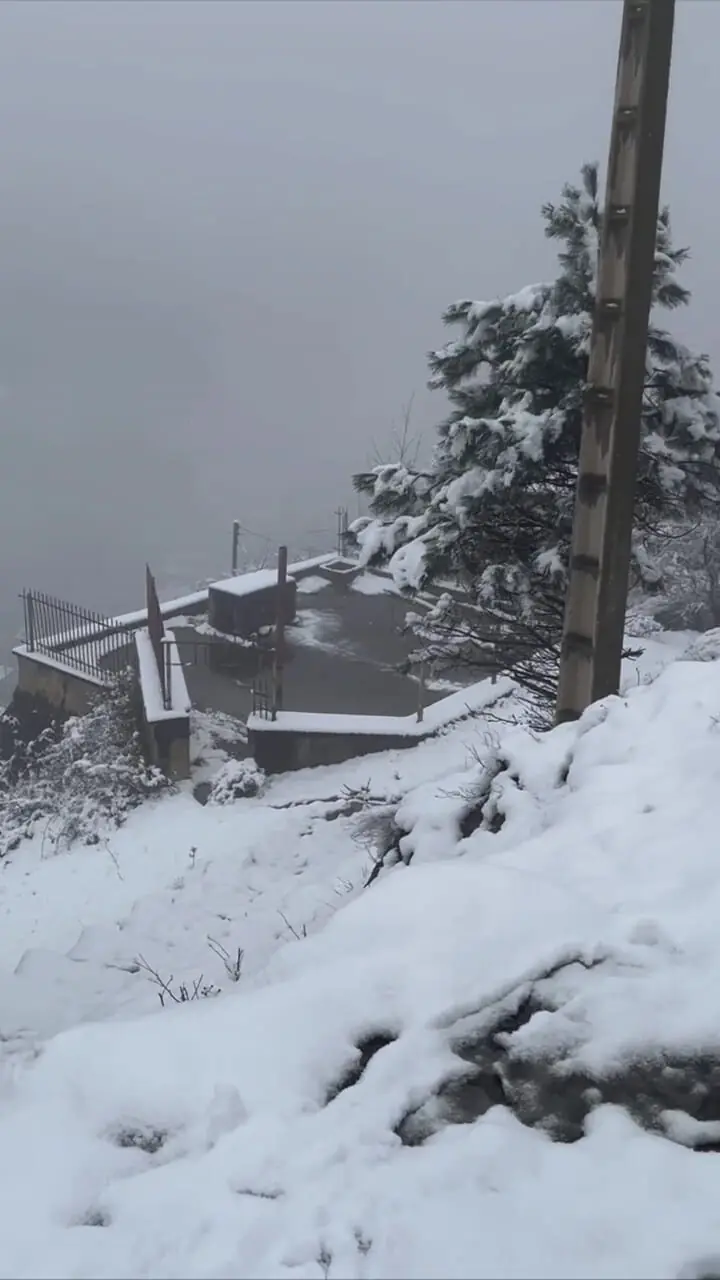 فیلم سپیدپوش شدن ماسوله پس از بارش برف