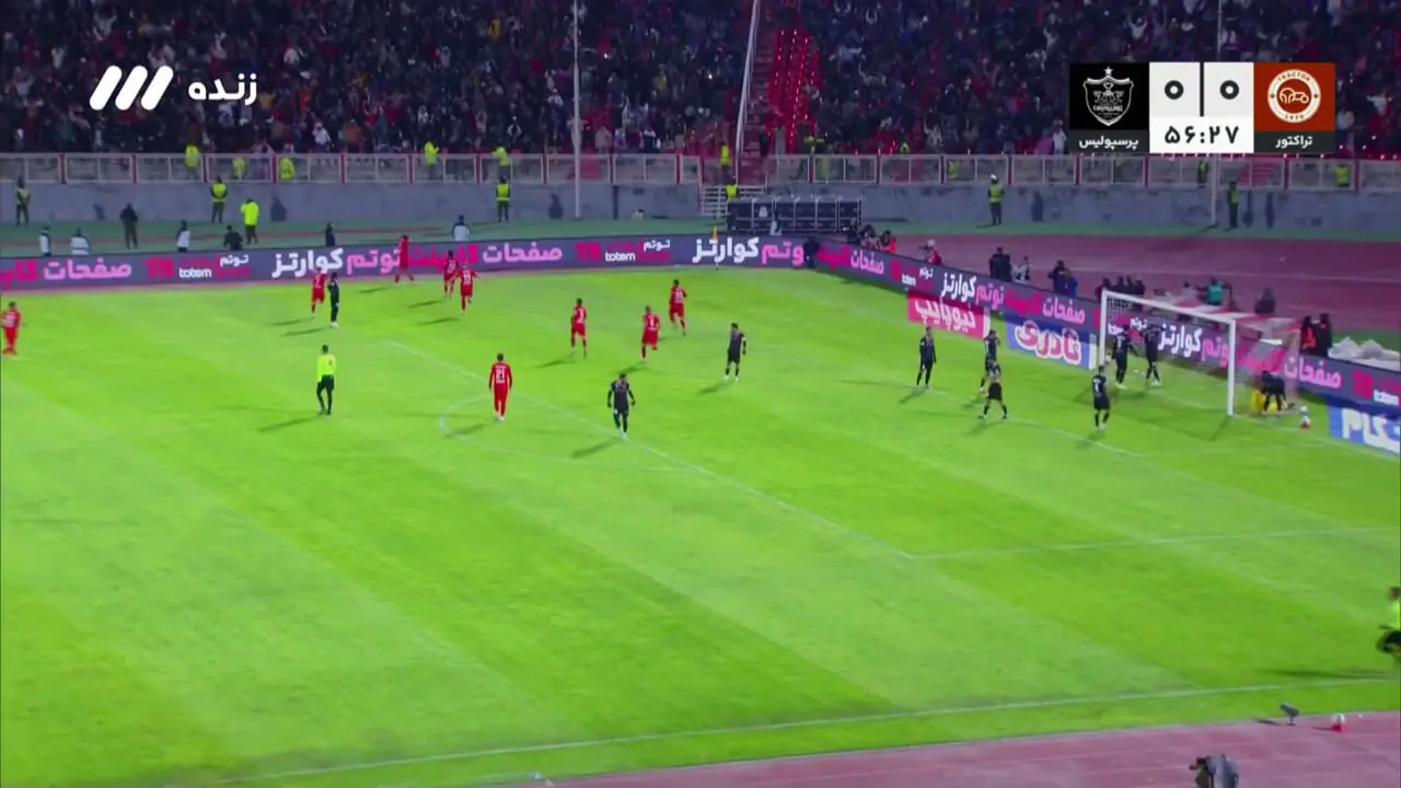  گل اول تراکتور توسط مهدی ترابی در دقیقه 57