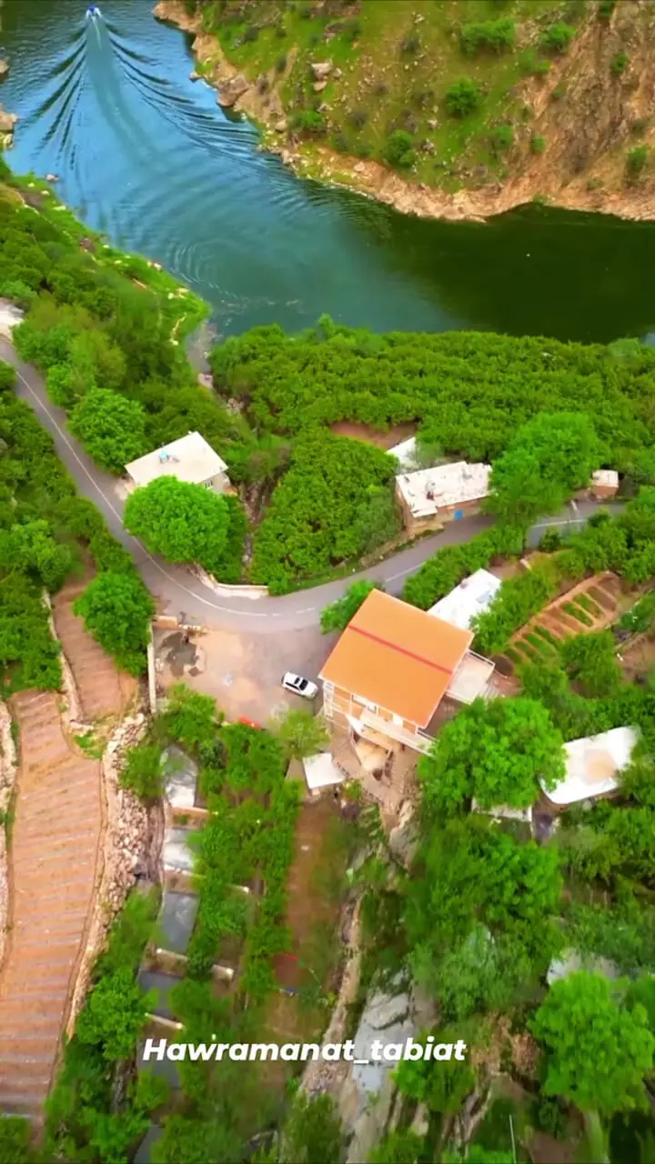 فیلم نمای هوایی روستای ژیوار در دل طبیعت