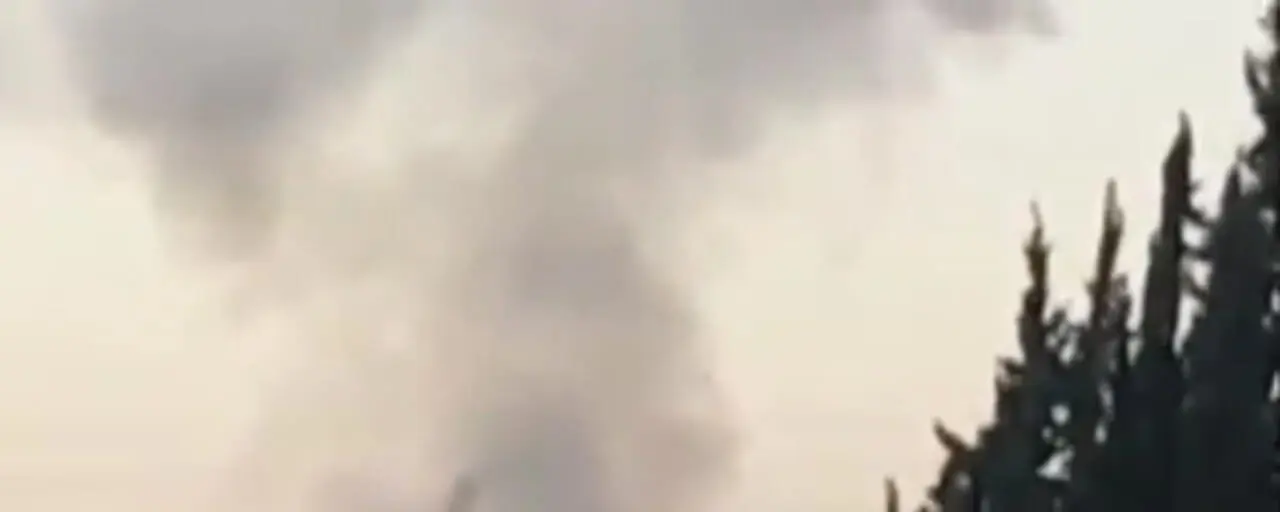 فیلم انفجار شدید در شهر حماه سوریه