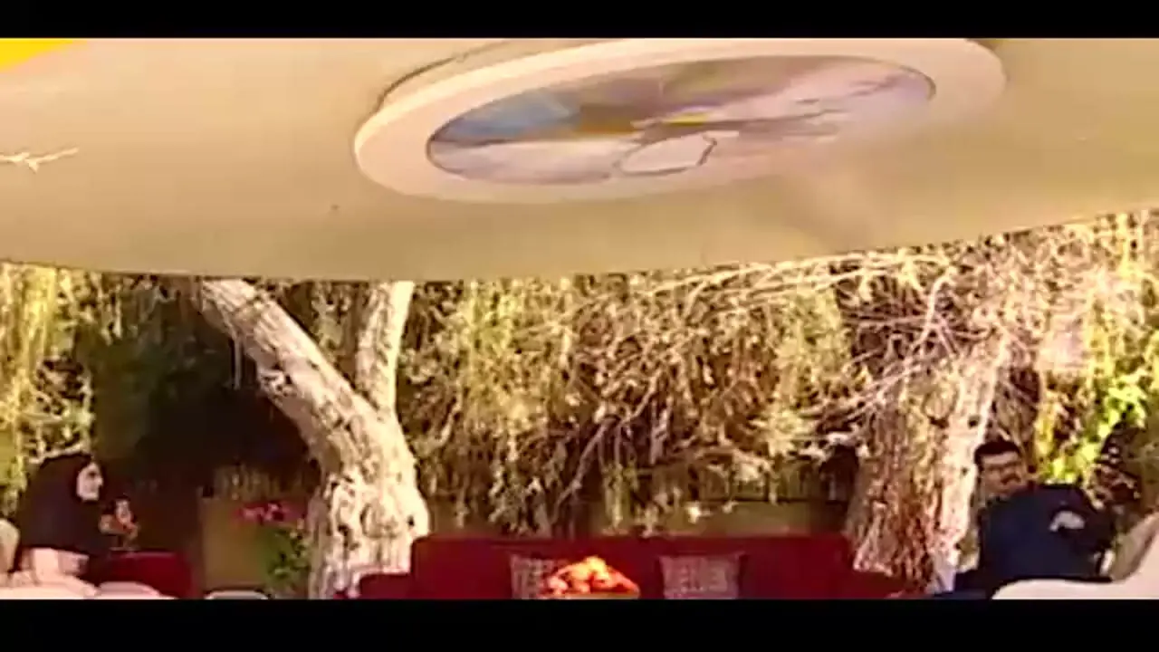 فیلم / لحظات مفرح مریم مومن با آواز و تشویق همکلاسی‌ها در مدرسه/ خوانندگی خانم بازیگر بالای درخت