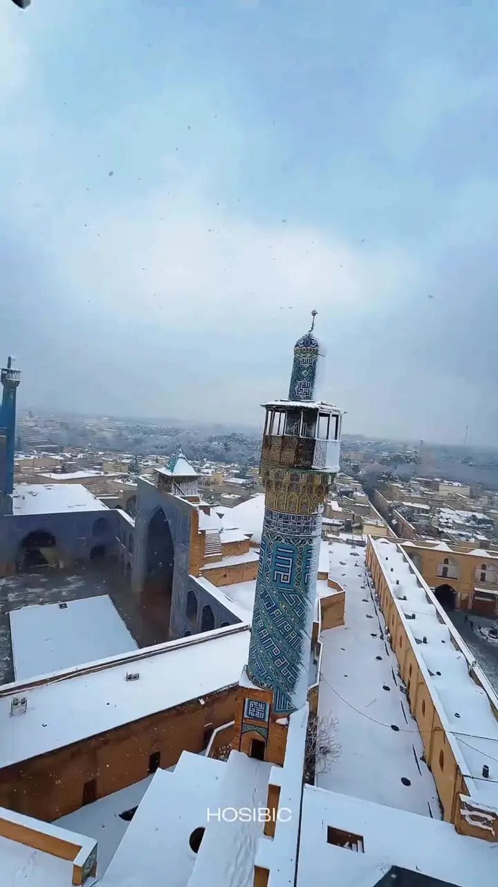 اتفاقی کم‌سابقه در اصفهان؛ شهر پس از دو دهه لباس سفید بر تن کرد + فیلم