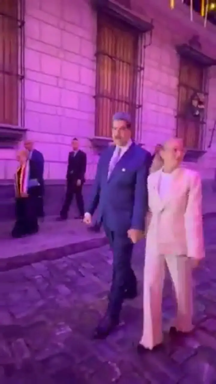 فیلم لحظات شخصی رئیس جمهور ونزوئلا در شهر