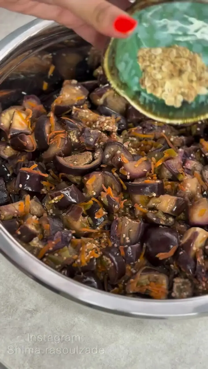 ترشی بادمجان فوری؛ آماده در کمترین زمان + فیلم