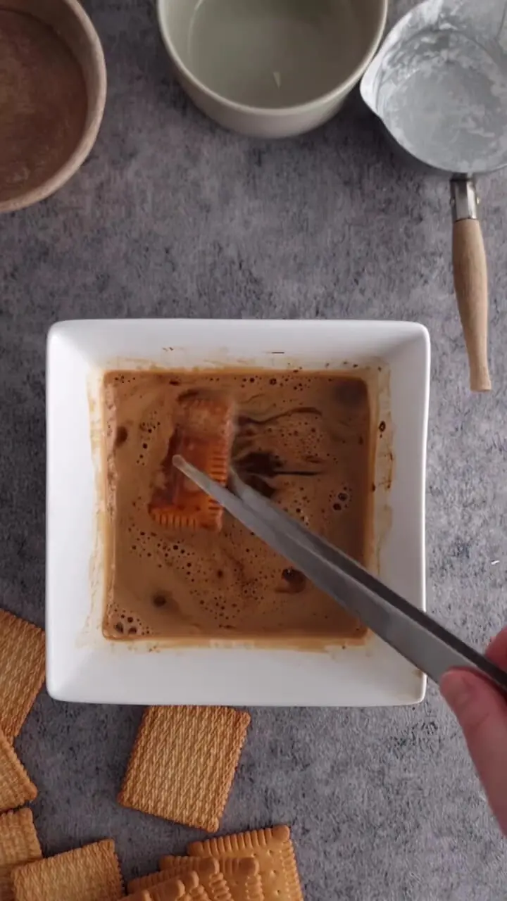 فیلم طرز تهیه کیک بیسکوئیتی قهوه و شکلات