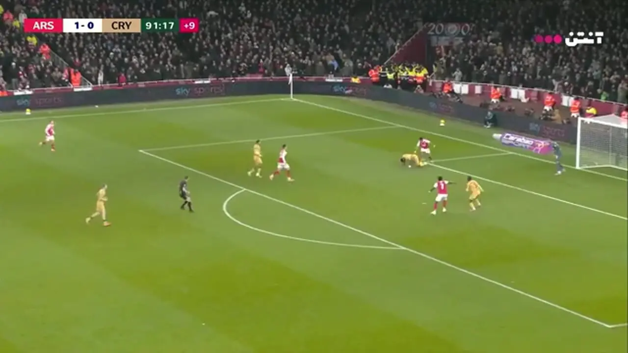 خلاصه بازی آرسنال 1 (8) - کریستال پالاس 1 (7)