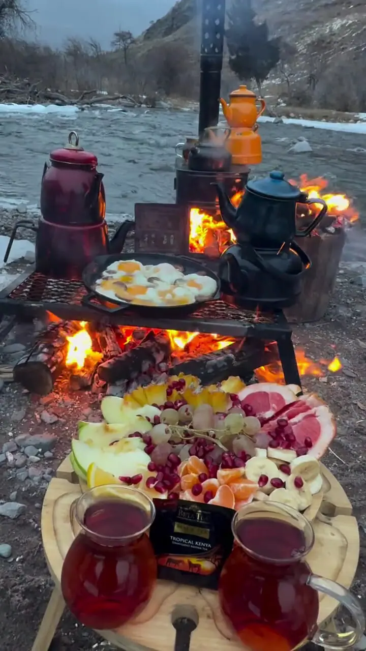 آرامش دلنشین کنار رودخانه + فیلم