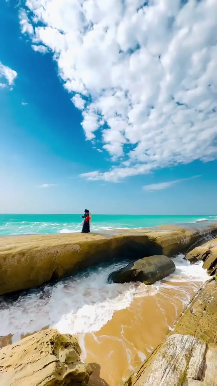 ساحل نیرم پارسیان هرمزگان + فیلم