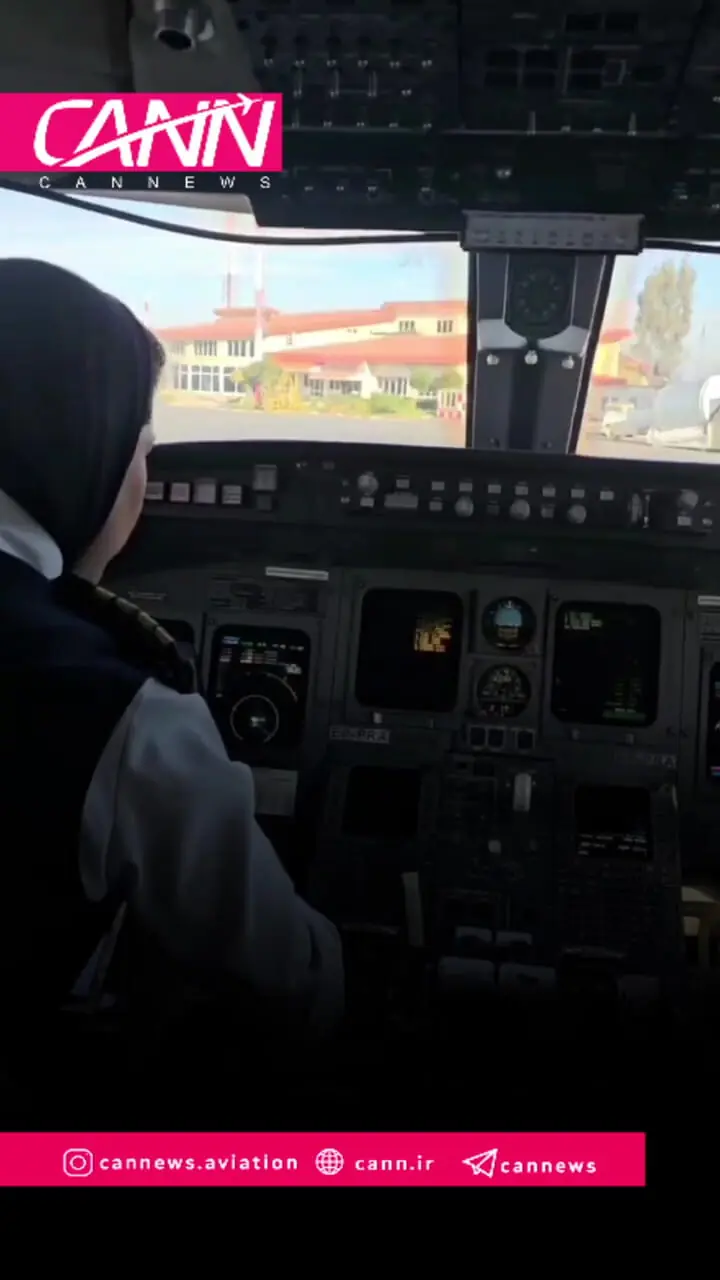 پرواز به سمت قزاقستان توسط 2 خانم خلبان ایرانی + فیلم 