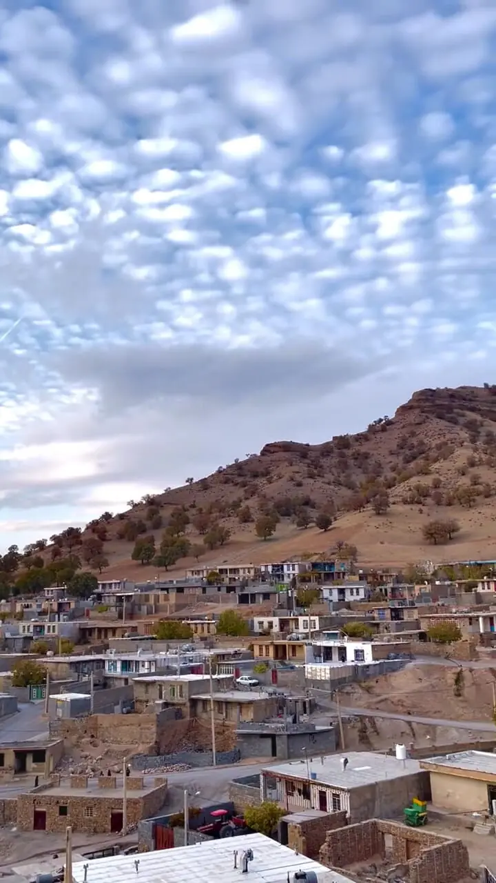 فیلم چشم انداز هوایی روستای بنستان