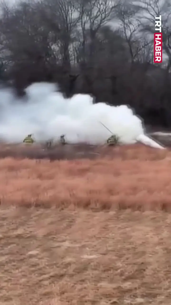 فیلم برخورد دو بالگرد در نیوجرسی آمریکا