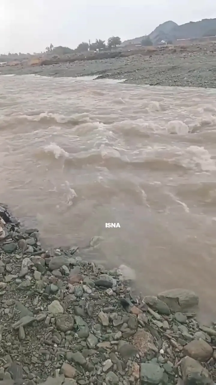 فیلم جاری شدن رودخانه در کهنوج