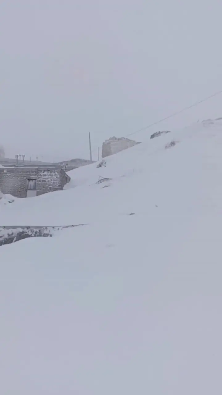 فیلم مناظر زمستانی دامنه های سهند