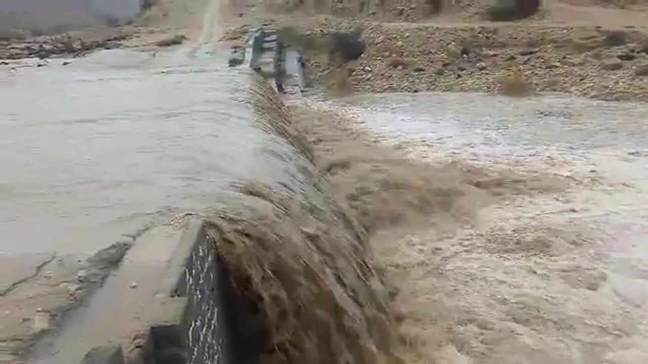 فیلم افزایش حجم آب رودخانه بنگو پس از بارندگی