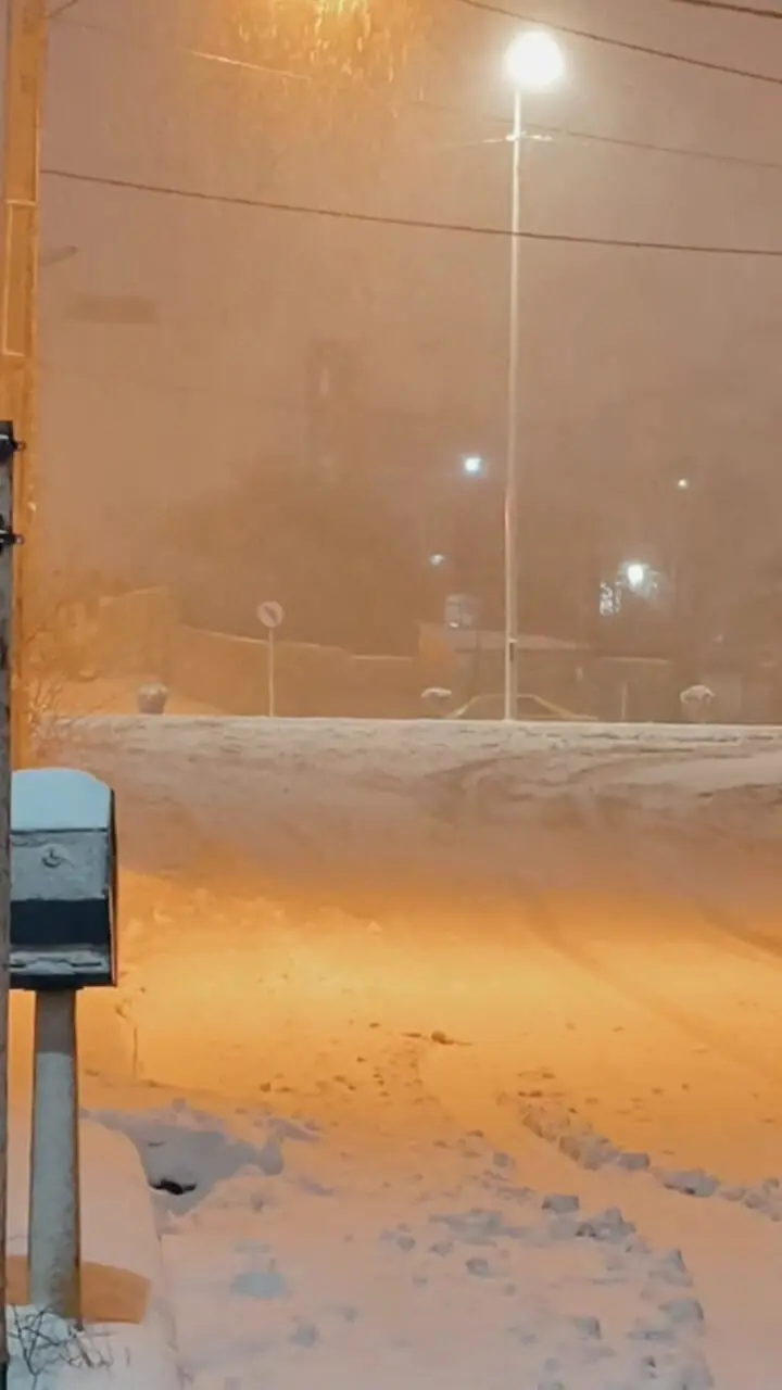 فیلم مناظر شبانه و برفی خلخال