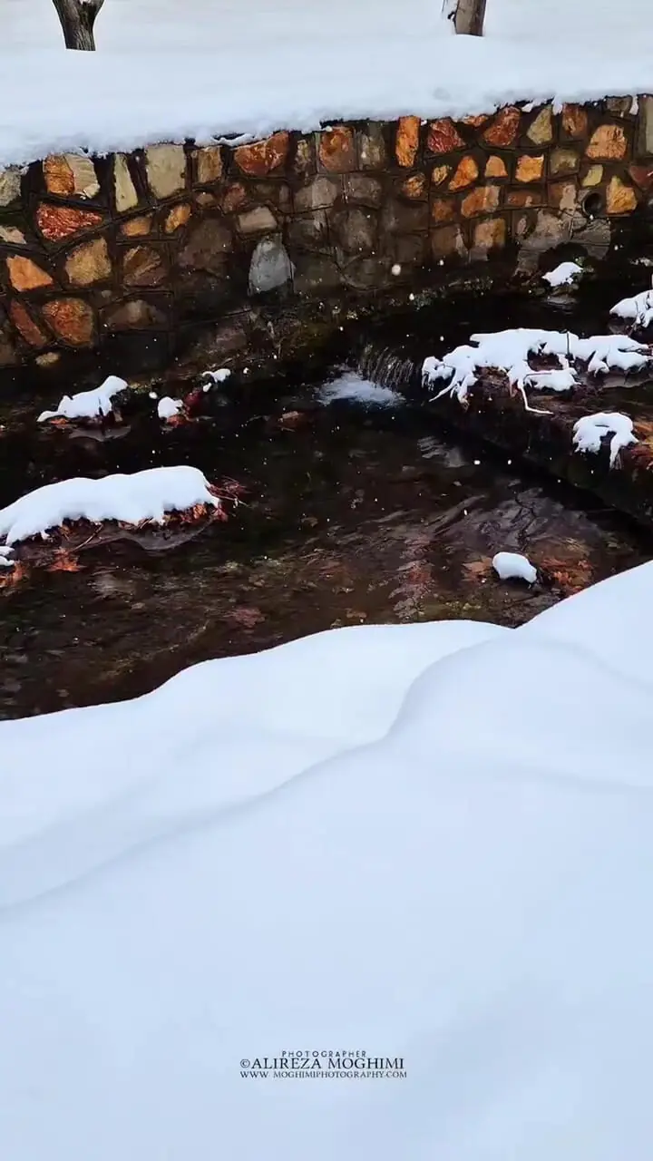 خوانسار زیر بارش آرامِ برف / تماشایی و سفیدپوش + فیلم