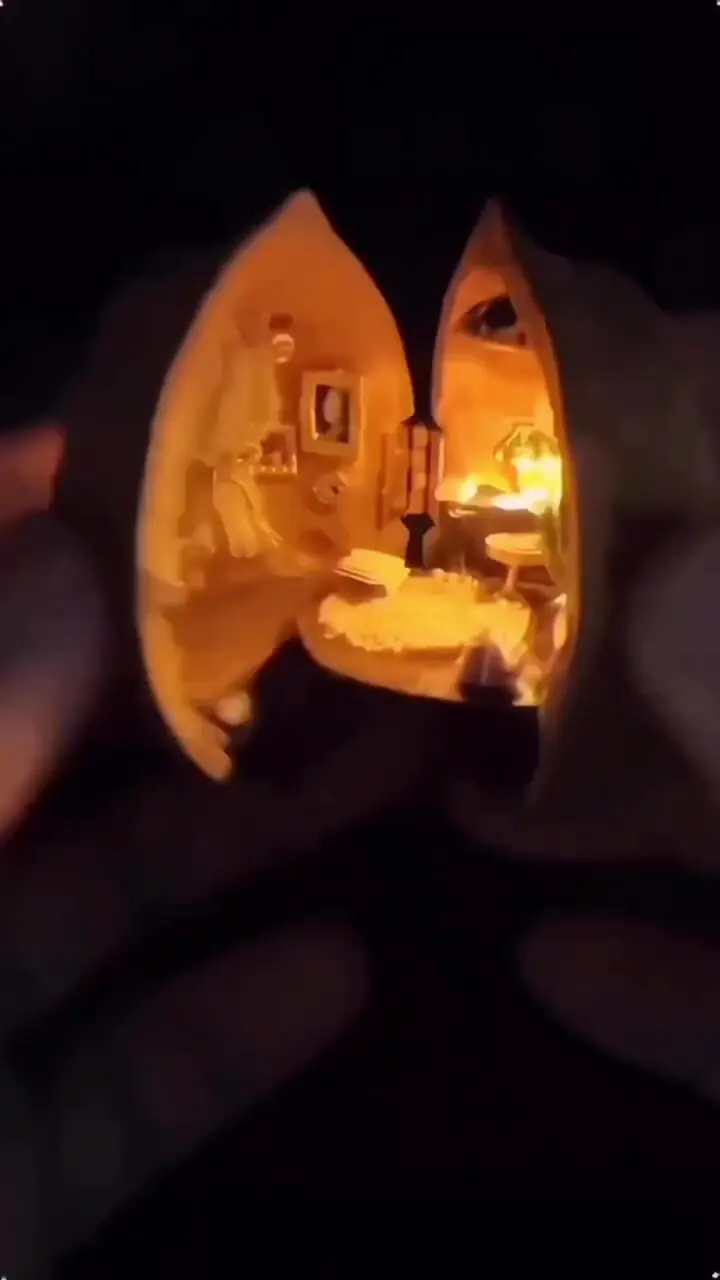 هنرنمایی با پوست گردو + فیلم