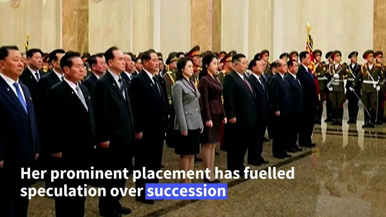 فیلم حضور معنادار دختر رهبر کره شمالی در مراسم رسمی