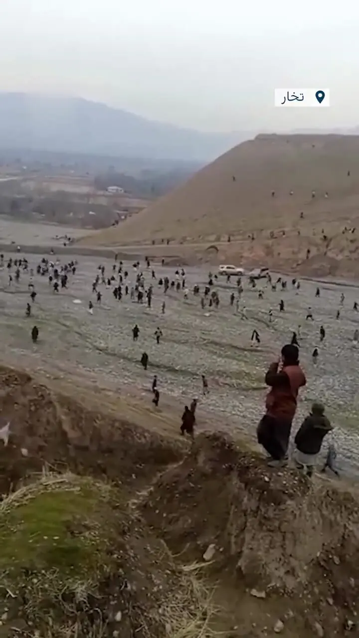 فیلم تنش شدید میان مردم محلی و طالبان در تخار