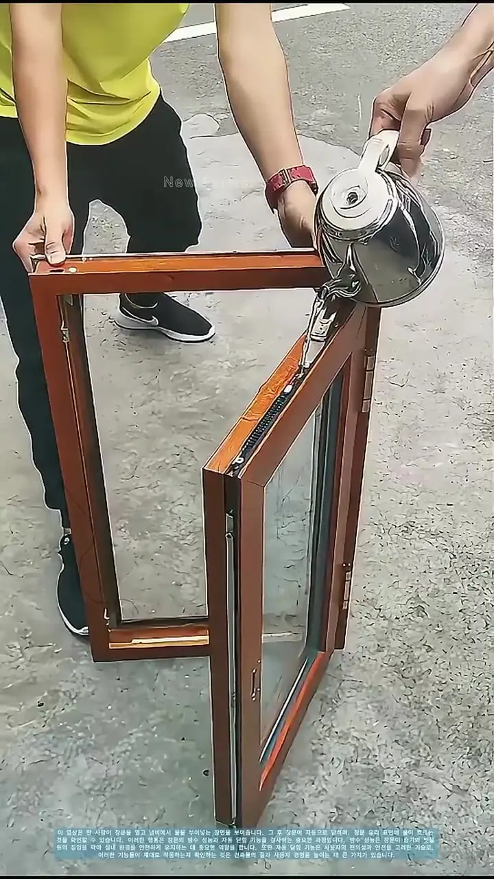 فیلم تست بسته شدن خودکار پنجره ها