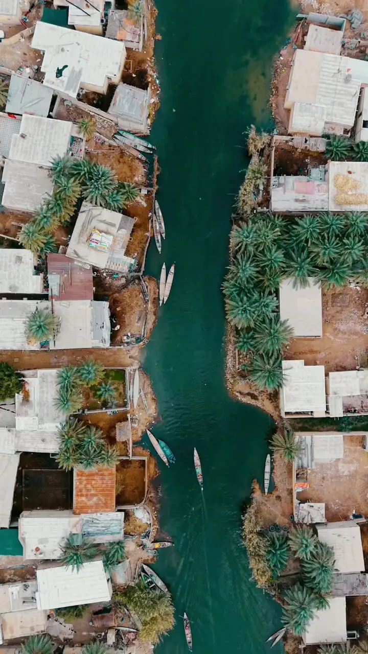 فیلم تصویر هوایی روستای صراخیه خوزستان