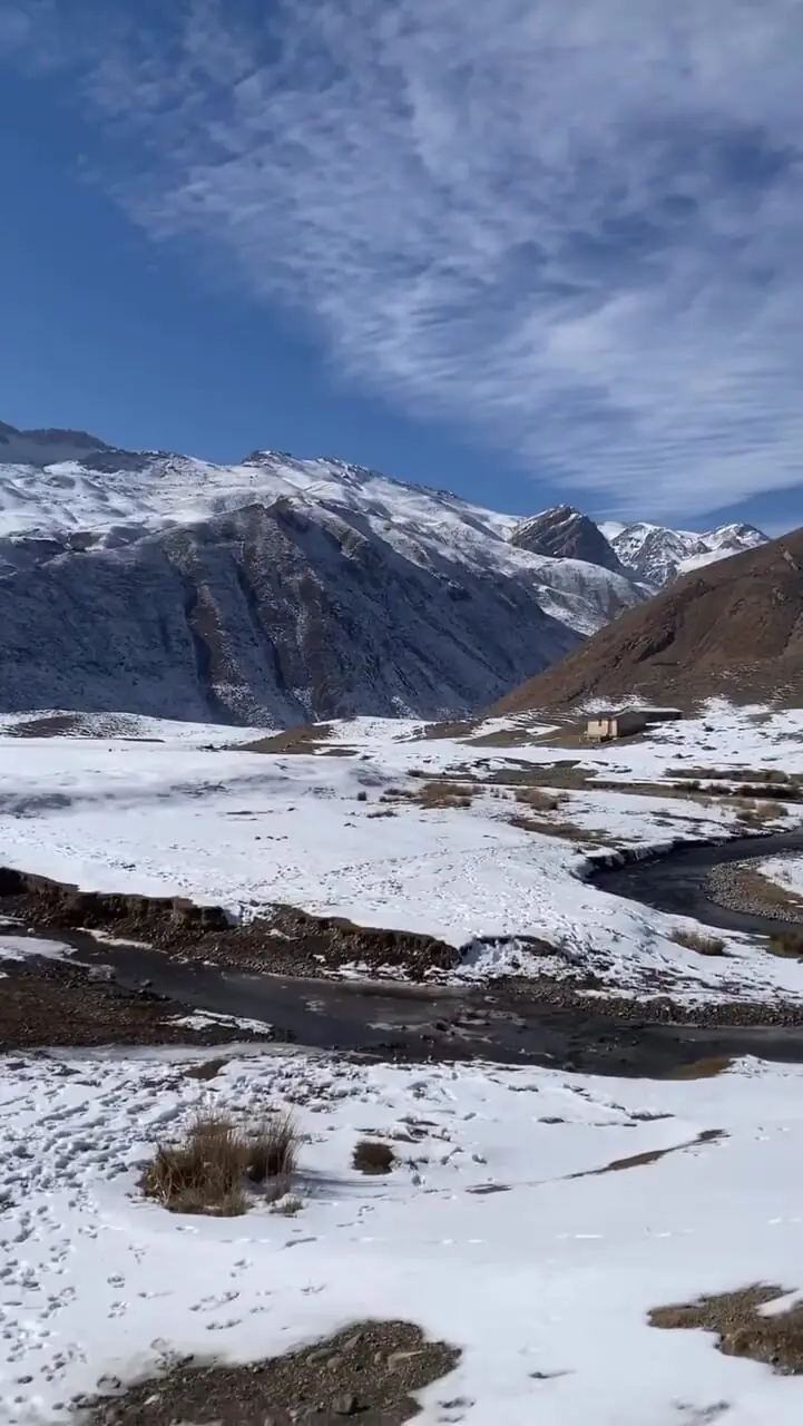 فیلم طبیعت زمستانی کوهستان نمارستاق